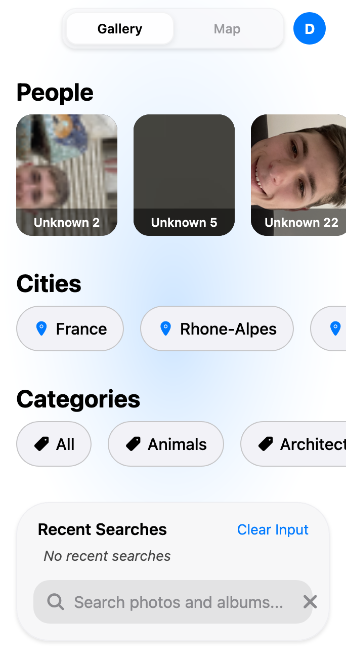 Smart Search by People, Cities, and Categories